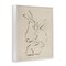 Stupell Industries Earthtone Bunny Sketch Framed Giclee Wall Art Design by June Erica Vess
